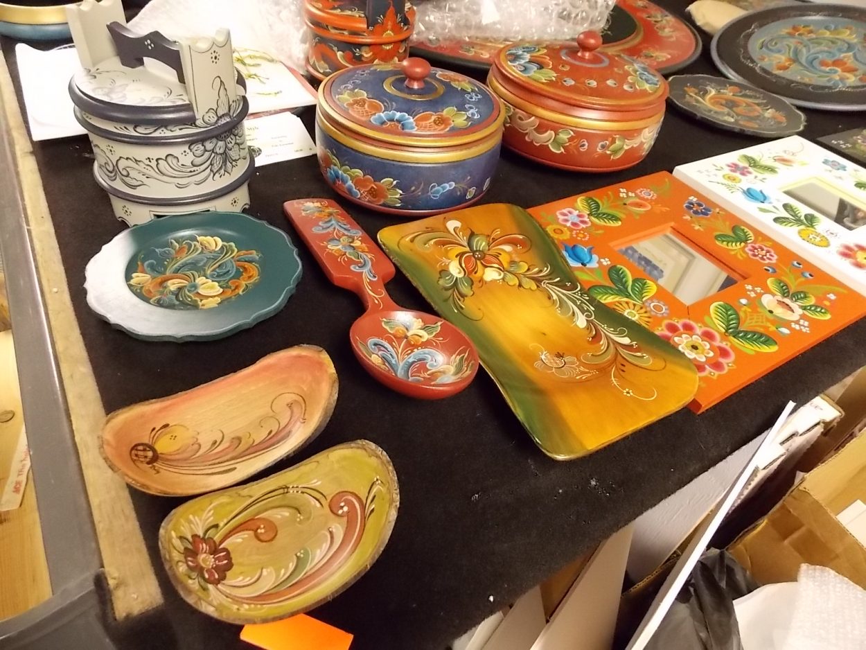 Rosemaling on display