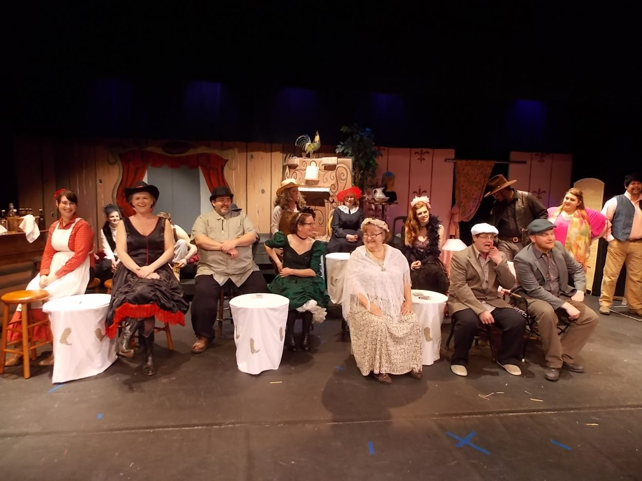 Mummers stage western melodrama