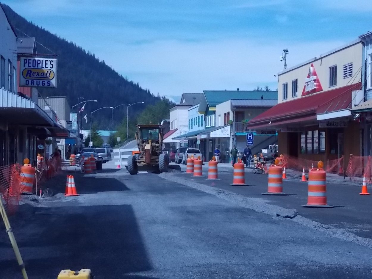 Construction in full swing in downtown Petersburg