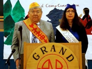 ANB President, Bill Martin and ANS President, Freda Westman address delegates Wednesday morning. Photo/Angela Denning