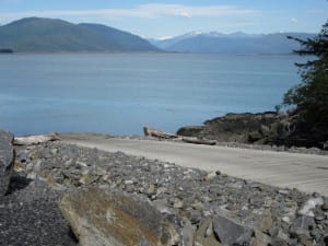 The Blaquiere Point boat ramp on southeast Mitkof Island was considered by the new ferry authority but deemed too shallow for the 65-foot land craft that will be used.