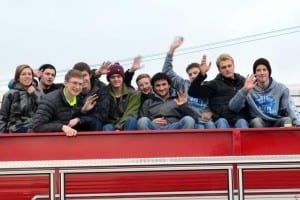 The Petersburg Swim Team after returning from State on Monday. Photo/Doug Fleming.
