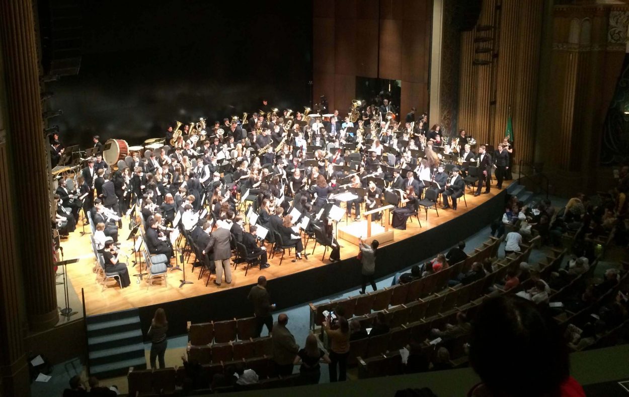 PHS student plays in a 230 piece band at festival