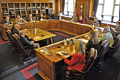The House finance committee meets in 2014. (Photo by Skip Gray/Gavel Alaska)