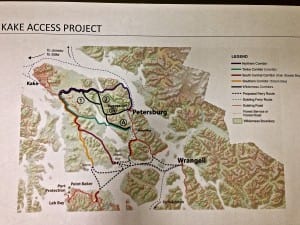 A few new alternative routes for the Kake-Petersburg road would run through Petersburg Creek Duncan Salt Chuck Wilderness Area. Photo/Angela Denning