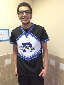 Daten Bennett is a Senior on Petersburg High School's cheerleading squad. Photo/Rosa Lopez