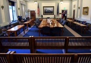 The Senate Finance Room in the Alaska Capitol, Feb. 4, 2015.(Photo by Skip Gray/360 North)