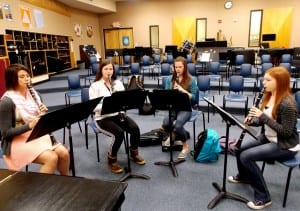 The PHS clarinet ensemble will be performing at Music Fest. Photo/Rosa Lopez