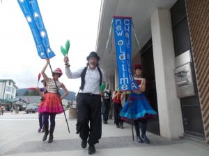 The Chautauqua march through downtown Petersburg on Tuesday morning