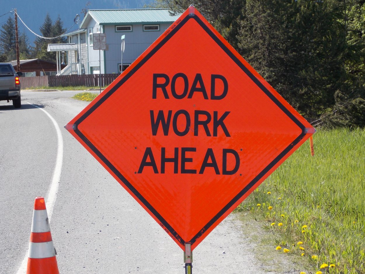 Sewer line work to slow traffic south of Petersburg
