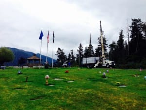 A new columbarium was installed at the Petersburg cemetery this summer.