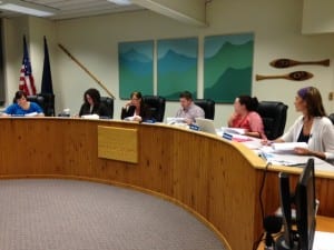All school board members were present at the Sept. 8 meeting. 