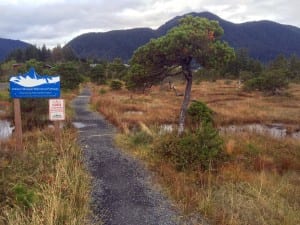 The William Musson Memorial Pathway runs from the Petersburg ball fields to the Tlingit and Haida Housing subdivision. Photo/Donnie Hayes