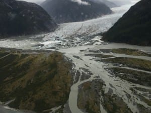 View of the out wash at Baird Glacier. Photo/Karen Dillman