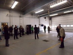 Architect Corey Wall leads a tour through Petersburg's old fire hall, which will become part of the newly remodeled police station.