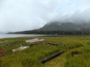The view of Kupreanof waterfront from Sasby Island. Photo/Joe Sykes, KFSK