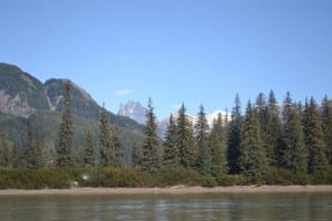 Castle Mountain on the Stikine River near Wrangell (KFSK file photo)
