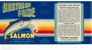 Canned salmon label courtesy of Karen Hofstad.