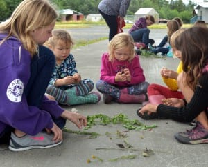 Girl Scouts study local plants in a botany work shop during a week-long camp. Photo/Angela Denning