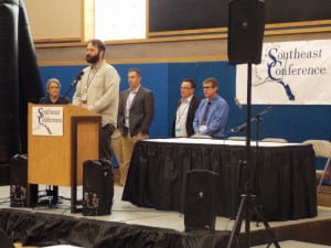 Candidates for the Southeast Conference board of directors introduced themselves Tuesday morning. Photo/Angela Denning