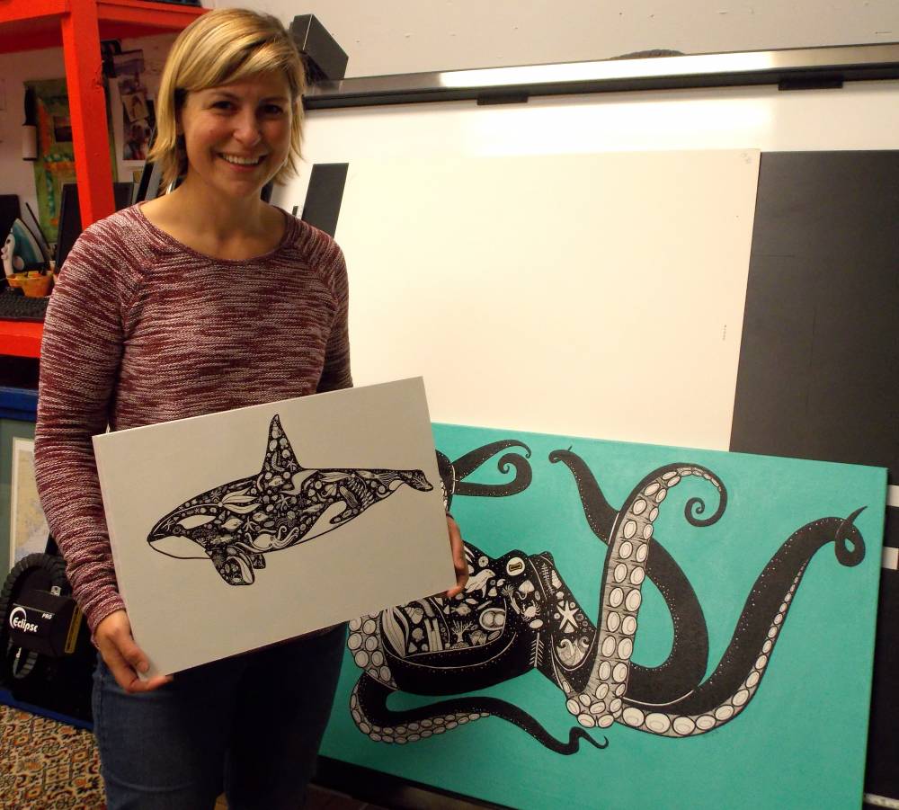 Marine life designs feature in another Petersburg debut solo show