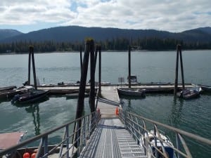 The state dock at Papke's Landing is used by recreational boaters, commercial and sport fishing fleets and remote residents accessing homes in the area. (KFSK file photo)