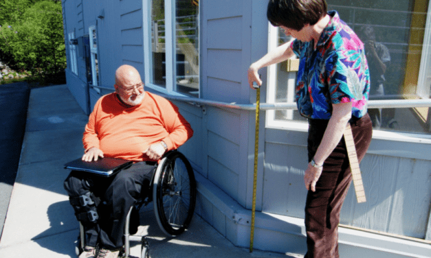 Independent living advocate in Petersburg this week