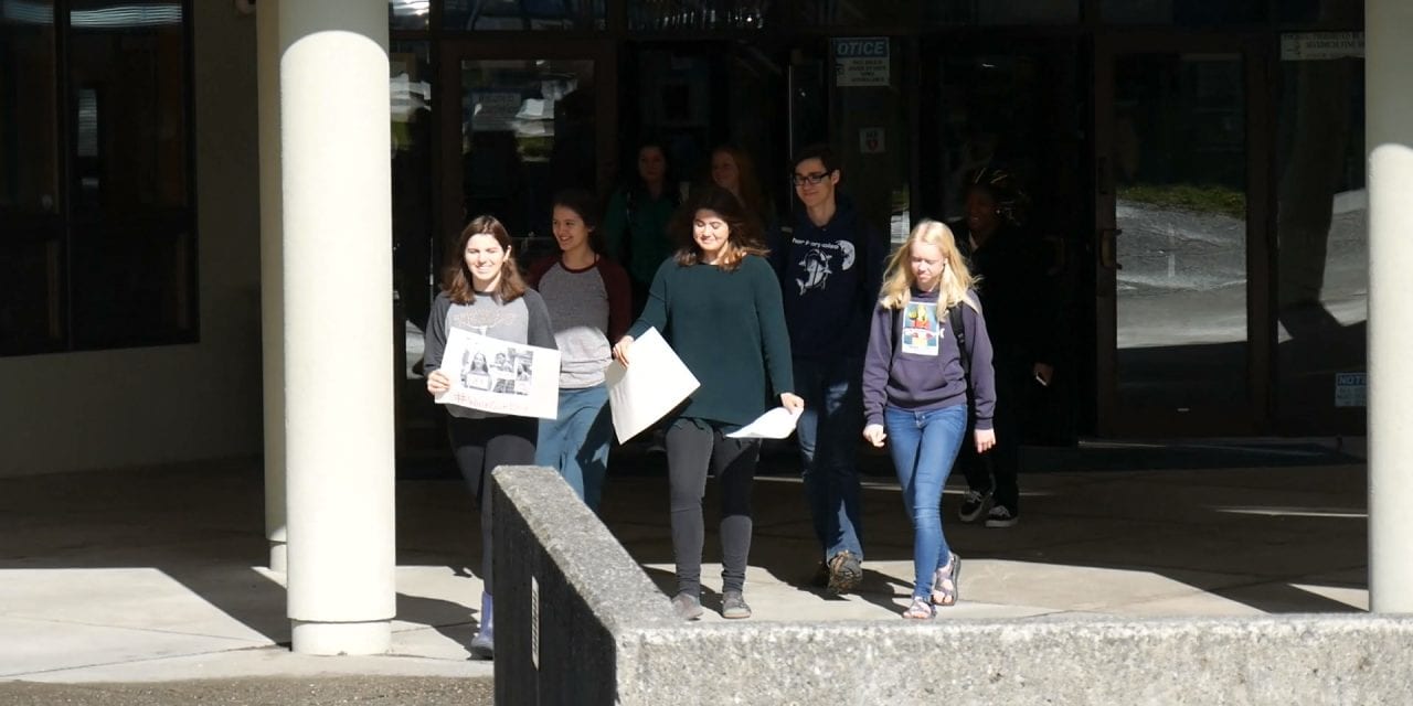 Local students participate in National School Walkout on anniversary of Columbine High School shooting