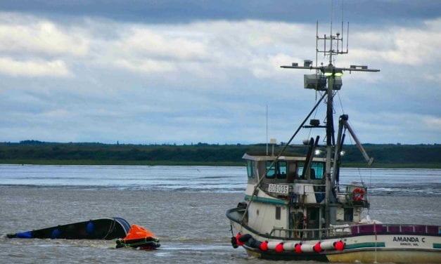 Capsized Petersburg tender leaks fuel, closing fishing district