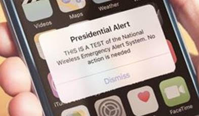 Nationwide Test of Wireless Emergency Alert System – Take Survey
