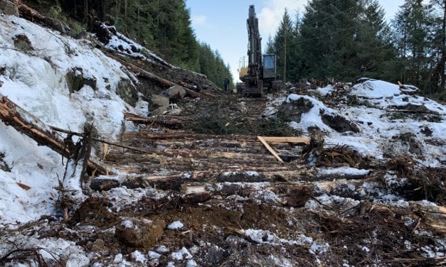 Cleanup underway for Prince of Wales landslide
