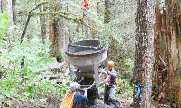 Raven Trail work crew making steady progress