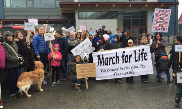 Sanctity of Life supporters march in Petersburg