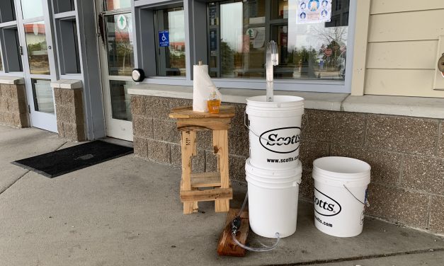 Petersburg volunteers maintain hand washing stations around town