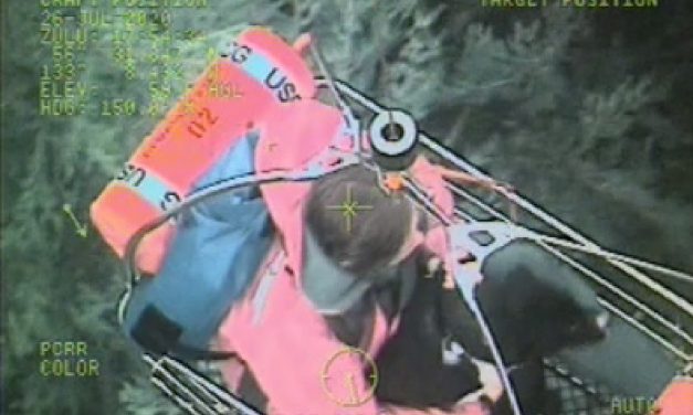 Coast Guard helps two in remote stream near Petersburg