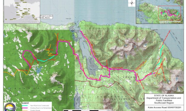 Permit granted, work restarts on remote road near Kake