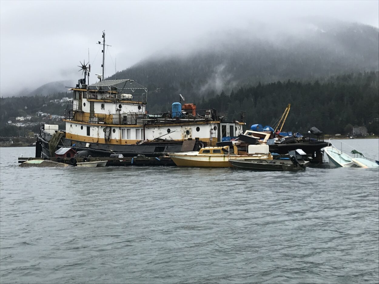 Coast Guard scuttles Juneau's troublesome tugboat Lumberman - Alaska Public  Media