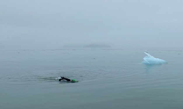 Petersburg man attempts to swim across Frederick Sound