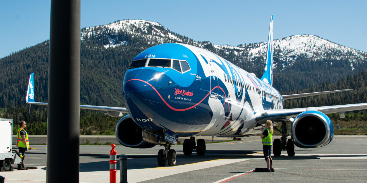 “Salmon People” jet touches down at Petersburg’s airport for the first time