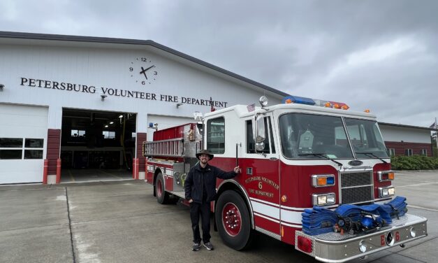 Petersburg Volunteer Fire Department responds to chimney fire on South Nordic Drive