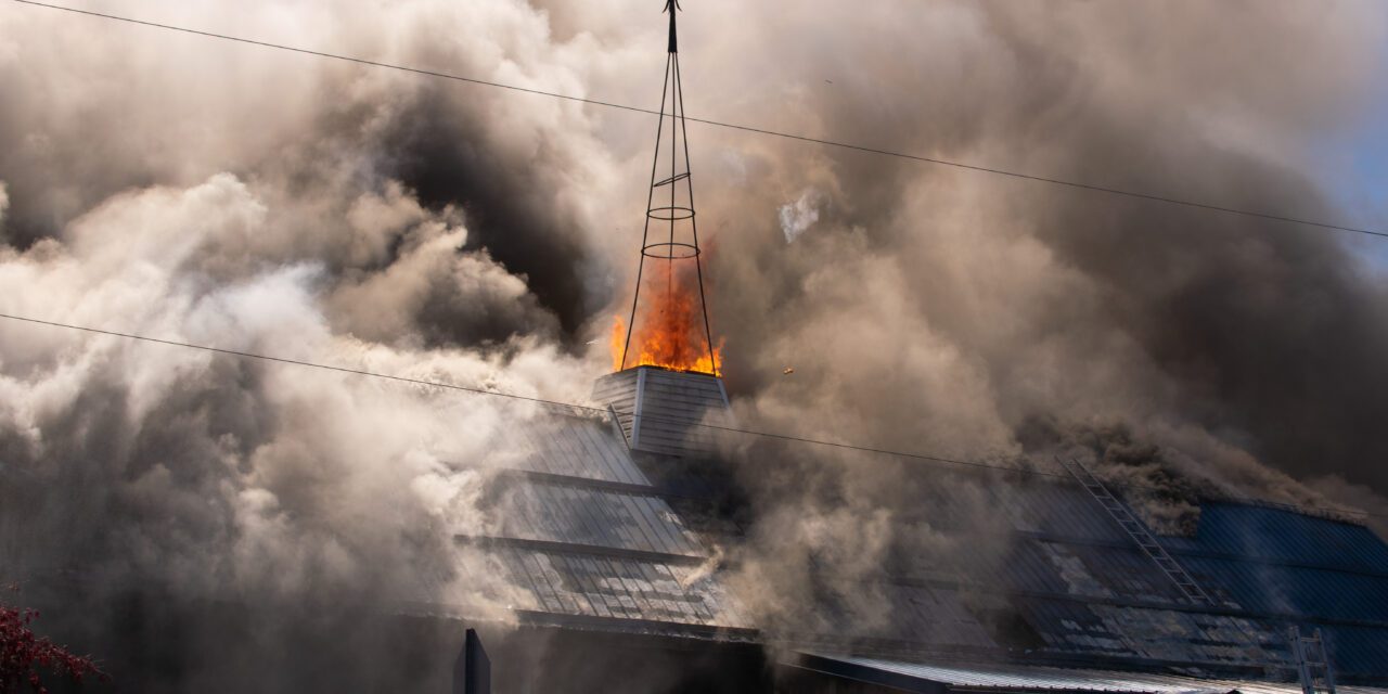 Petersburg catholic church burns in ten-hour blaze