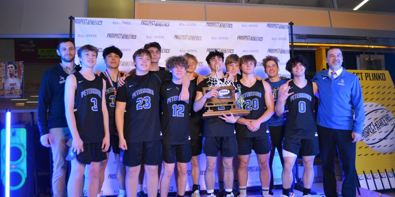 PETERSBURG VIKINGS ARE STATE BASKETBALL CHAMPIONS defeating Hooper Bay, Cordova, and Ninilchik