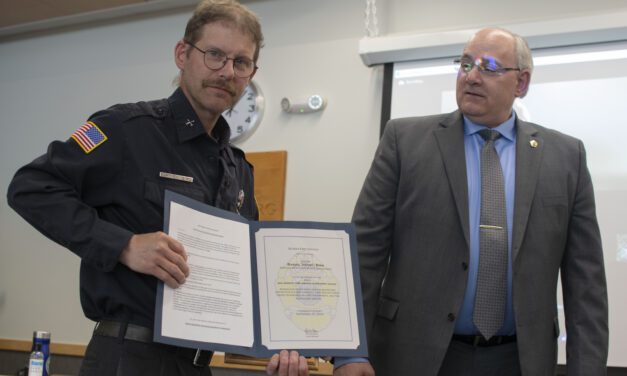 Petersburg volunteer firefighter receives long-delayed state award