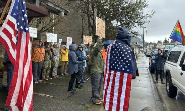 Petersburg Friends and Neighbors rally on May Day