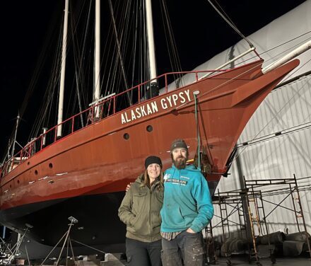 In the boatyard: Alaskan Gypsy