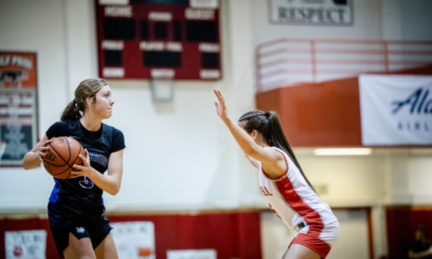 Varsity Lady Vikings try new defensive strategies at Wrangell homecoming basketball games
