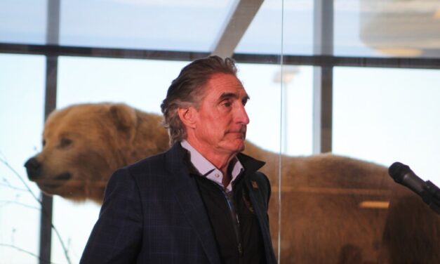 At Anchorage stopover, Interior Secretary touts Alaska’s role in ‘energy dominance’