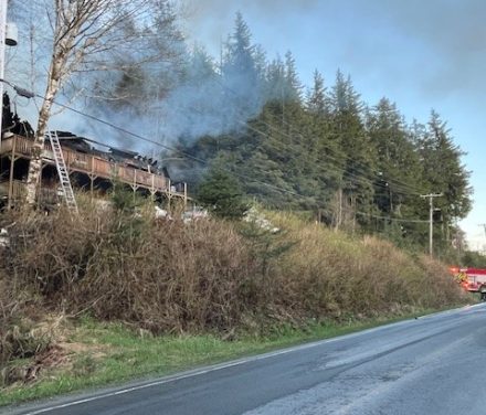 Wrangell man rescued from second-story deck as house fire claims his pets