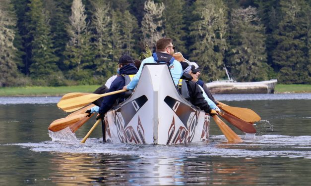 Canoes launch from Petersburg on Journey to Celebration