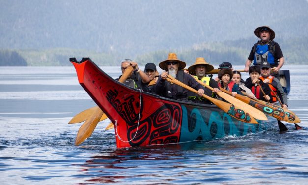 Sitkans send off ‘Ancestral Echoes’ canoe headed to Celebration